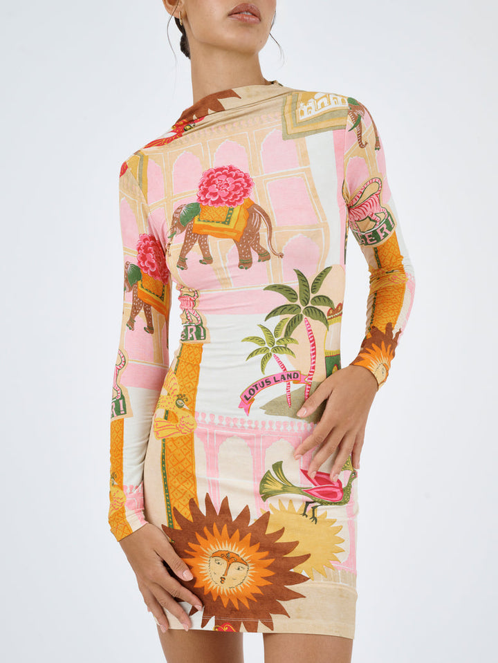 Goldie Mini Dress - Pink City
