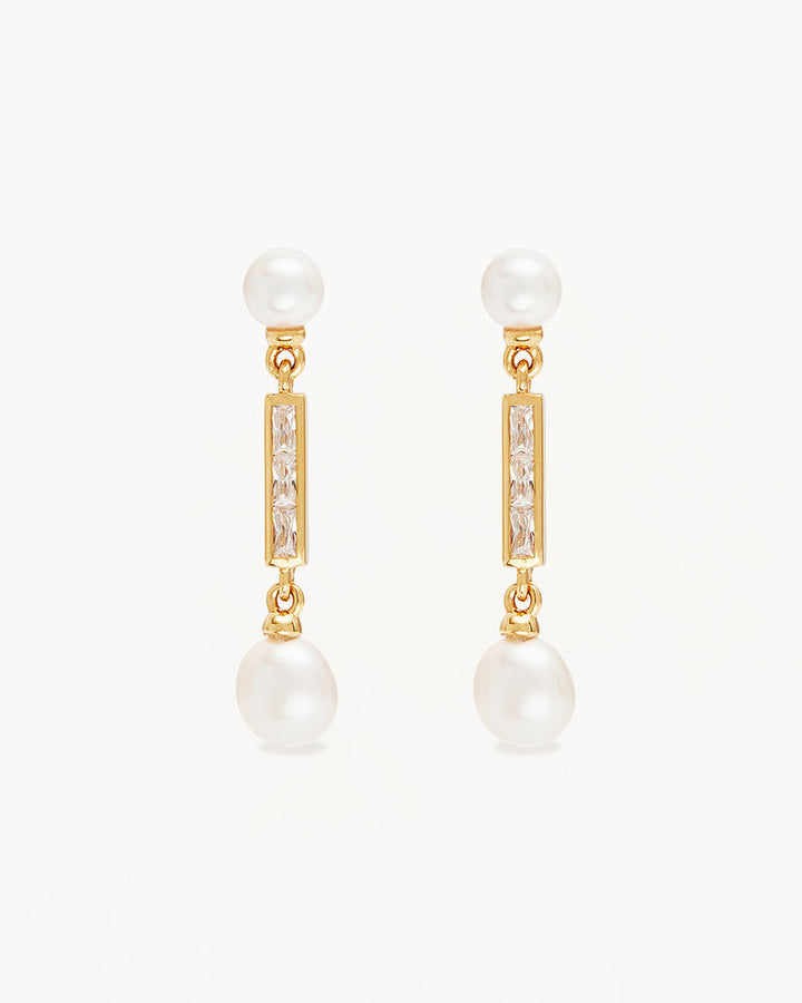 Breathe Pearl Drop Earrings