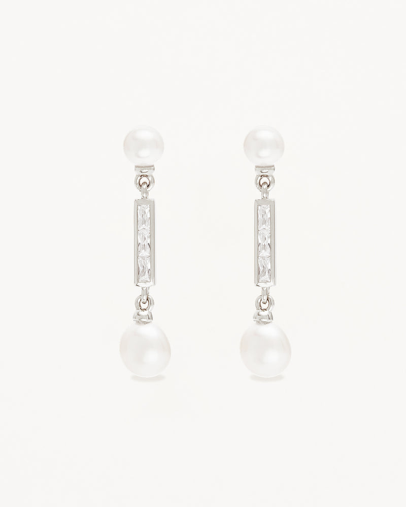 Breathe Pearl Drop Earrings