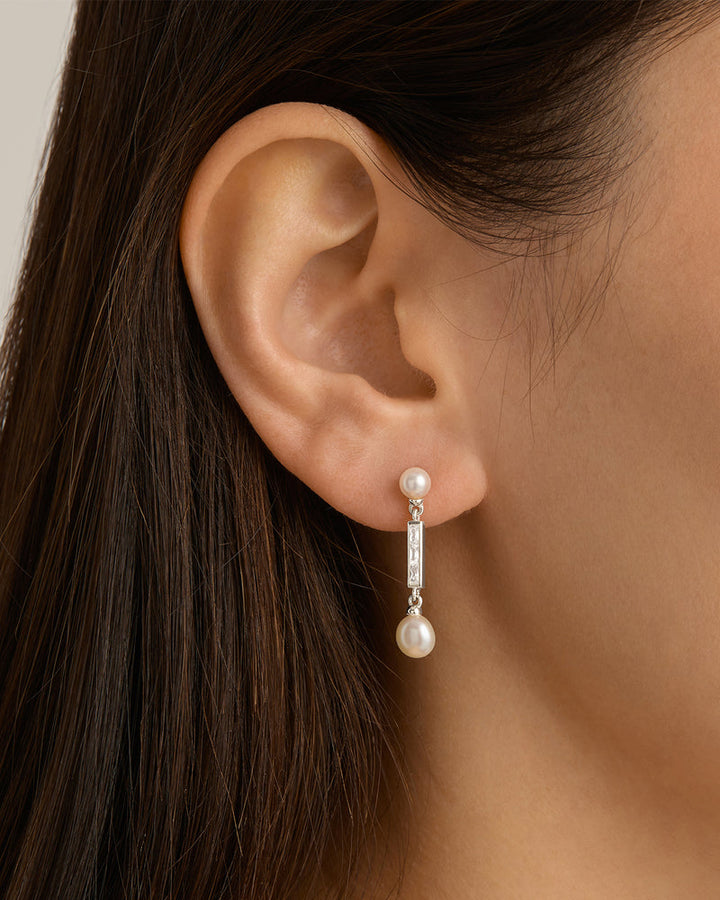 Breathe Pearl Drop Earrings