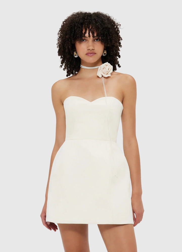 Rosalie Bustier Mini Dress - Vanilla