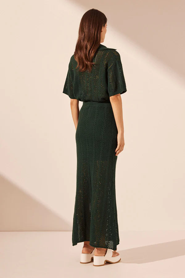 Arlo Maxi Skirt - Deep Forest