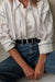 Tala Poplin stripe shirt - Antique White/Atlantic