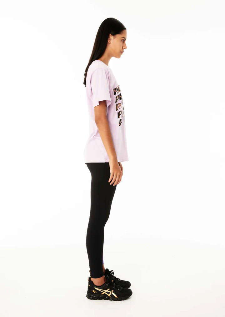 Block Pass SS Tee - Fair Orchid