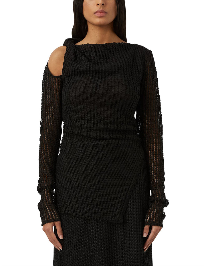 Willa Textured Top - Black