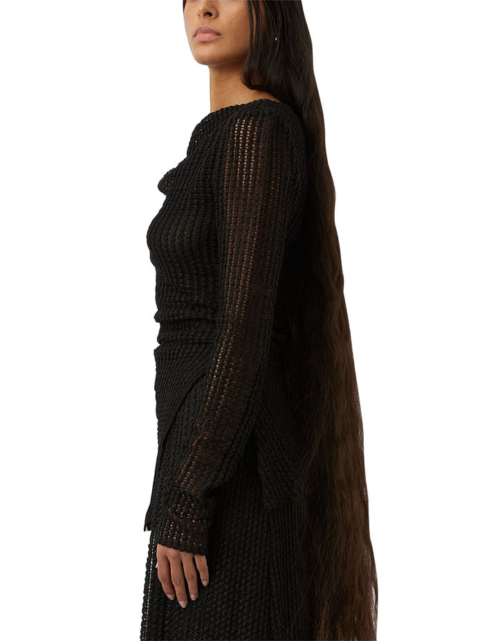 Willa Textured Top - Black