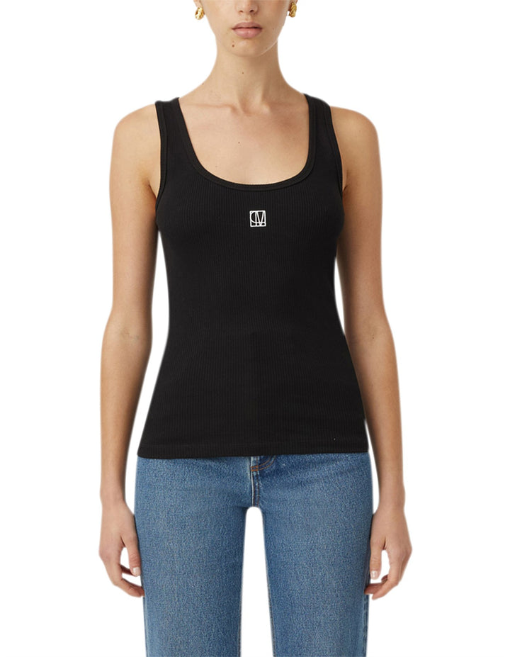 Nora Scoop Neck Tank - Black