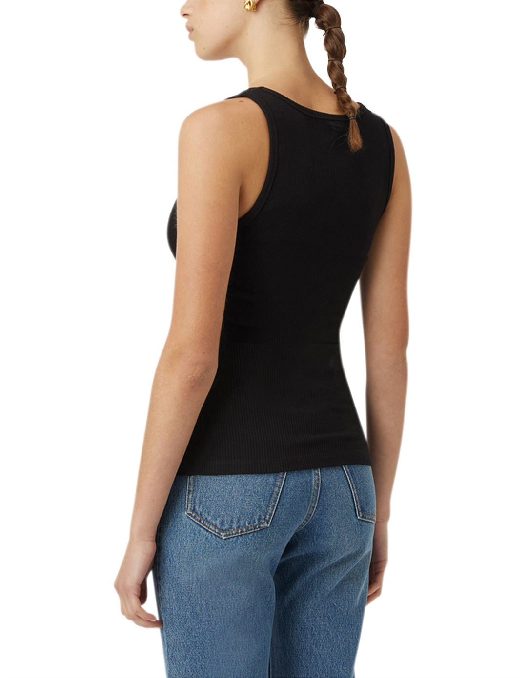 Nora Scoop Neck Tank - Black