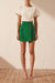 Irena Wrap Mini Skirt - Tree Green