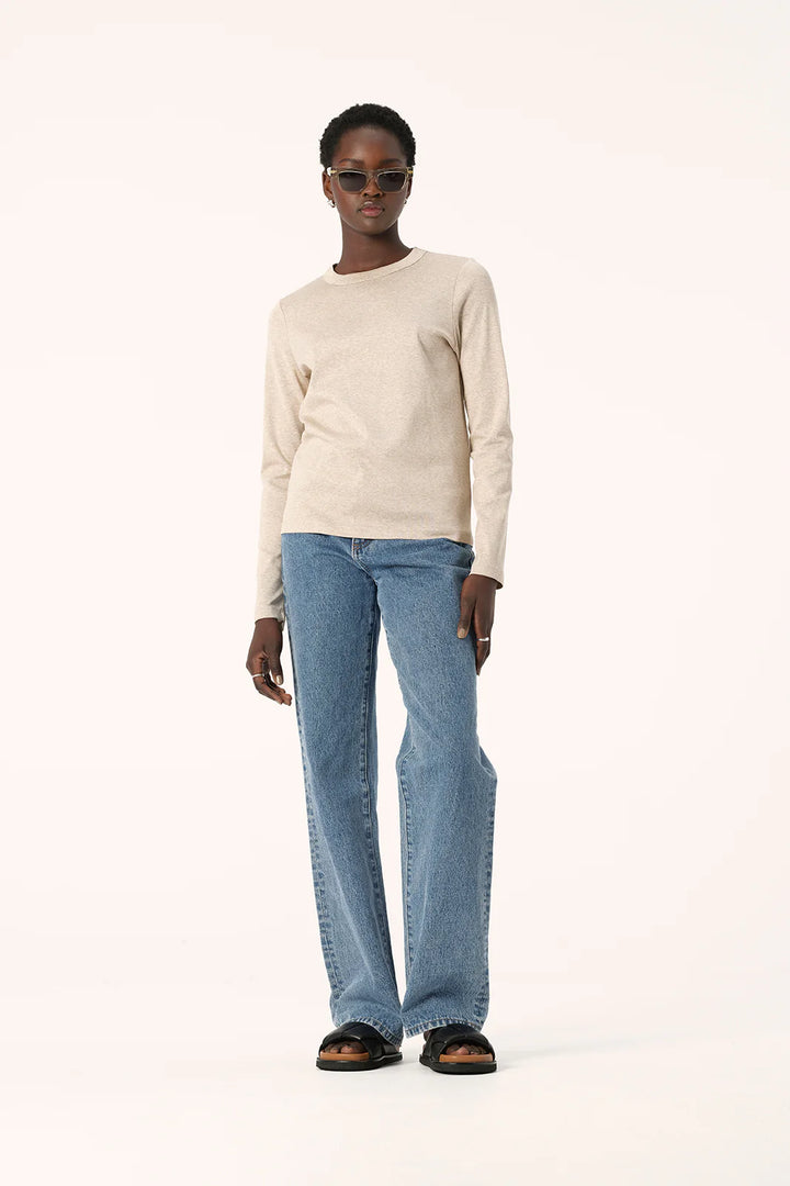 Mia Long Sleeve Tee - Oatmarle