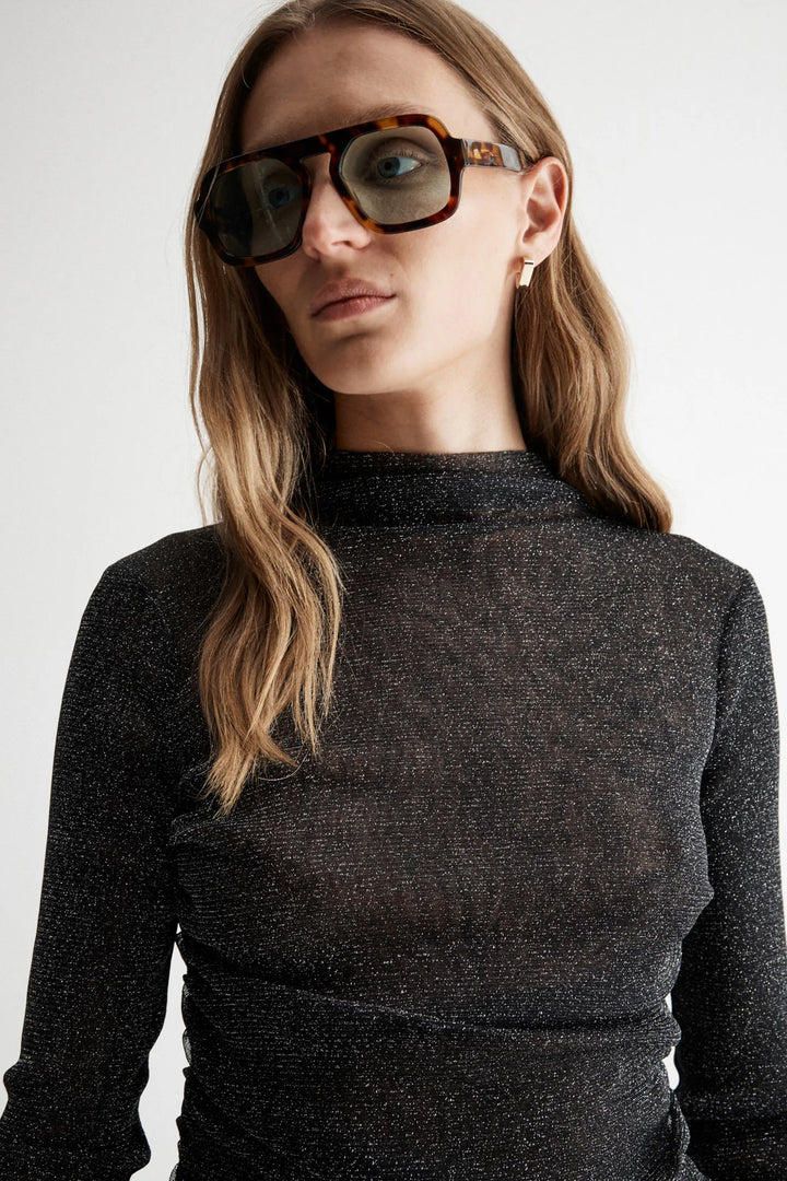 Elm Top - Black Lurex