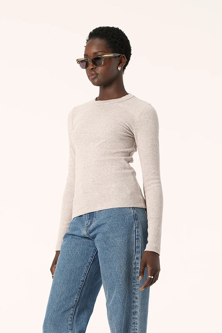 Nola Long Sleeve Top - Marble