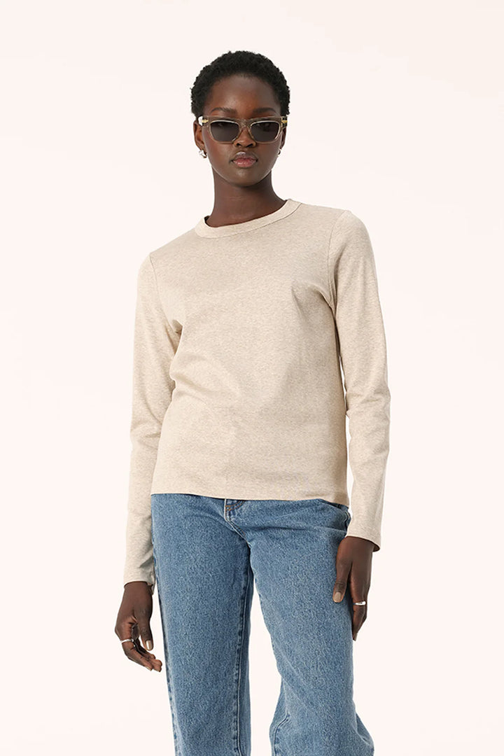 Mia Long Sleeve Tee - Oatmarle