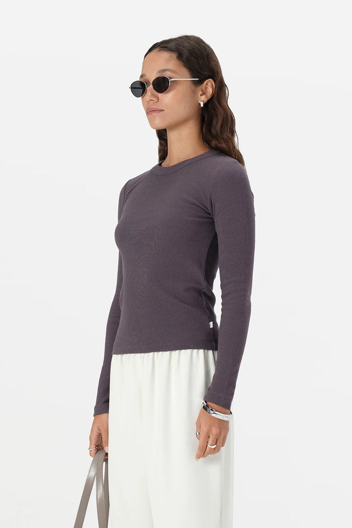 Nola Long Sleeve Top - Slate