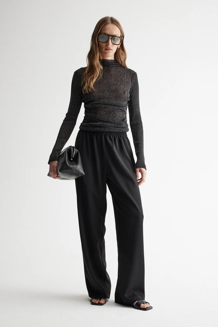Elm Top - Black Lurex