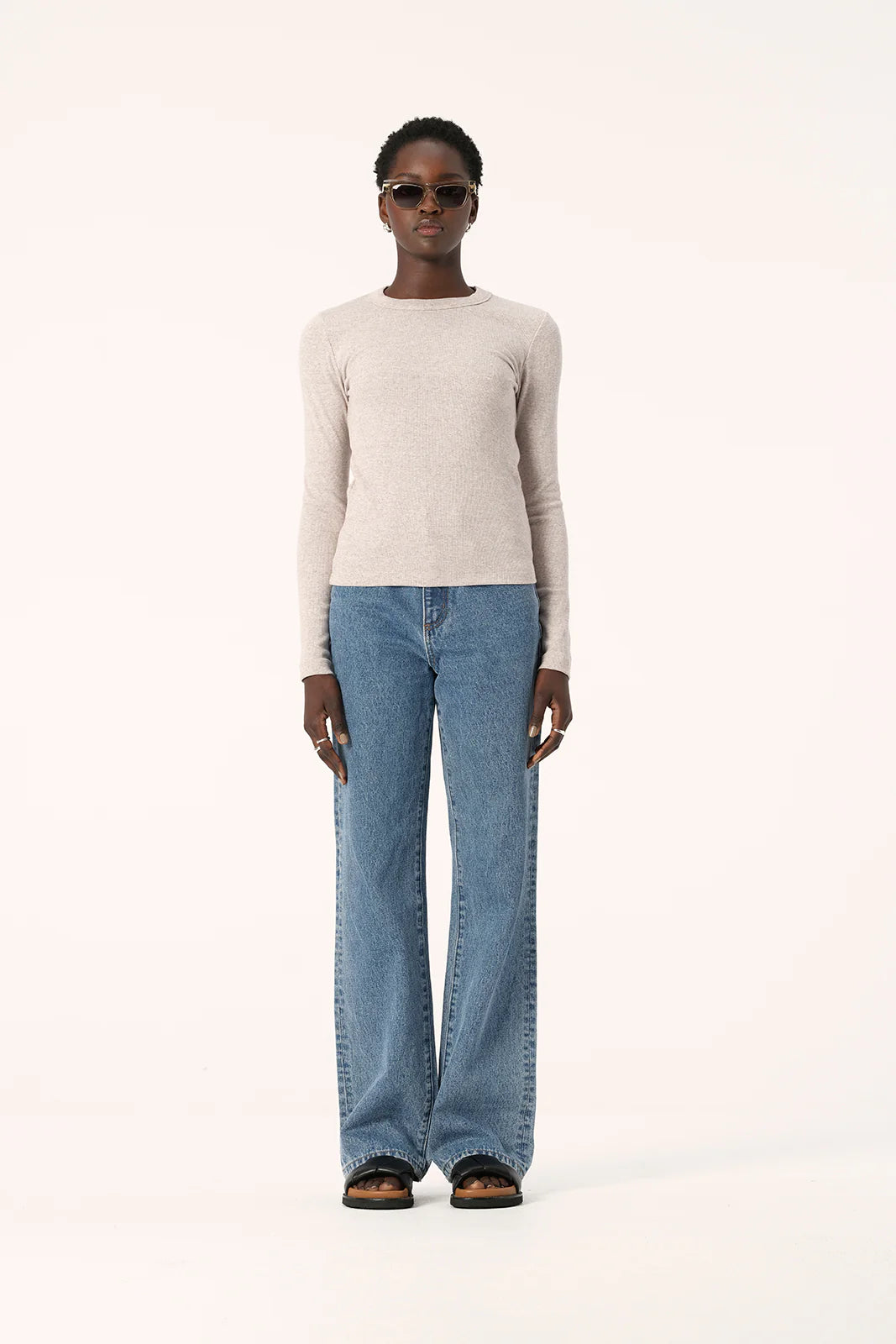 Nola Long Sleeve Top - Marble