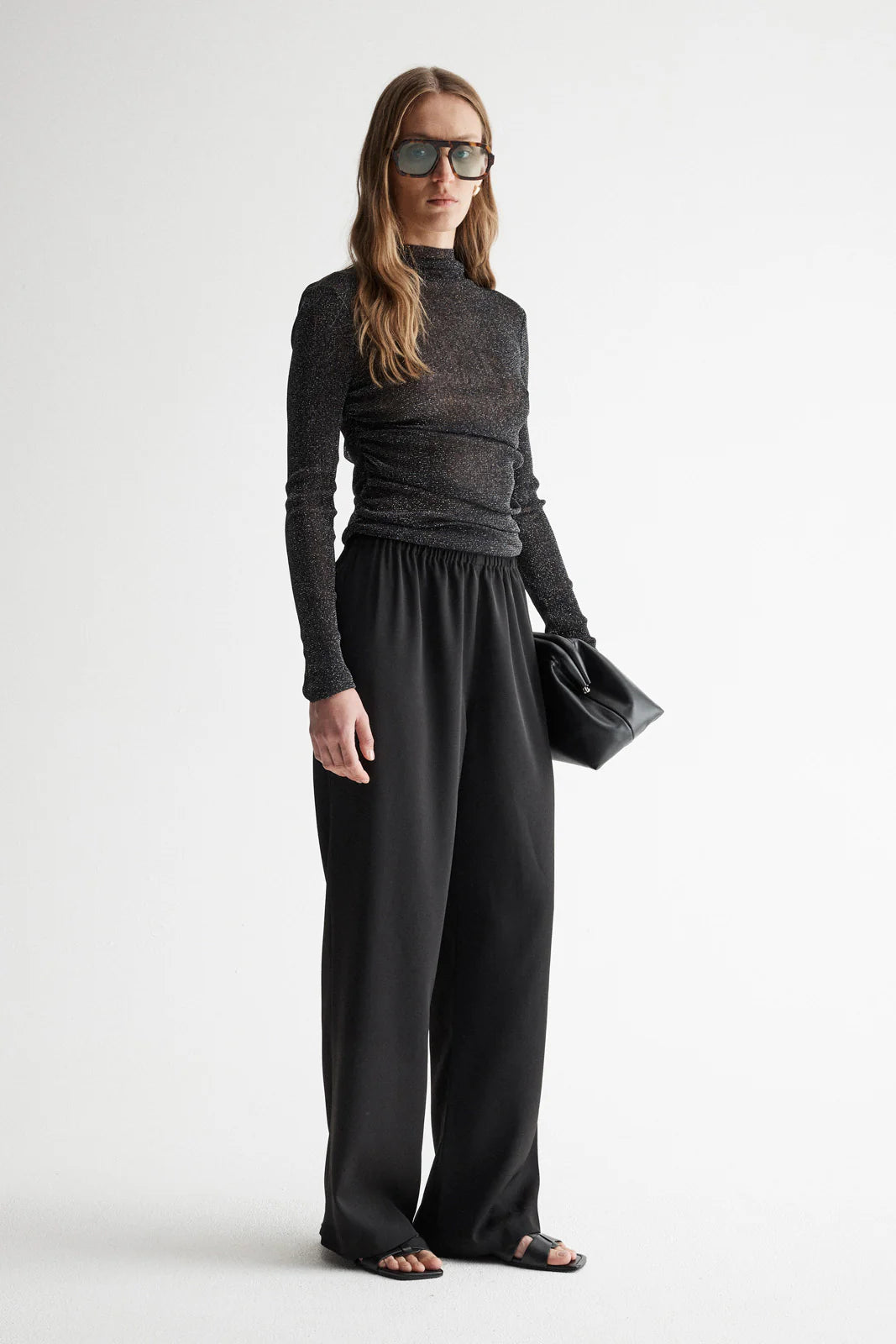 Elm Top - Black Lurex