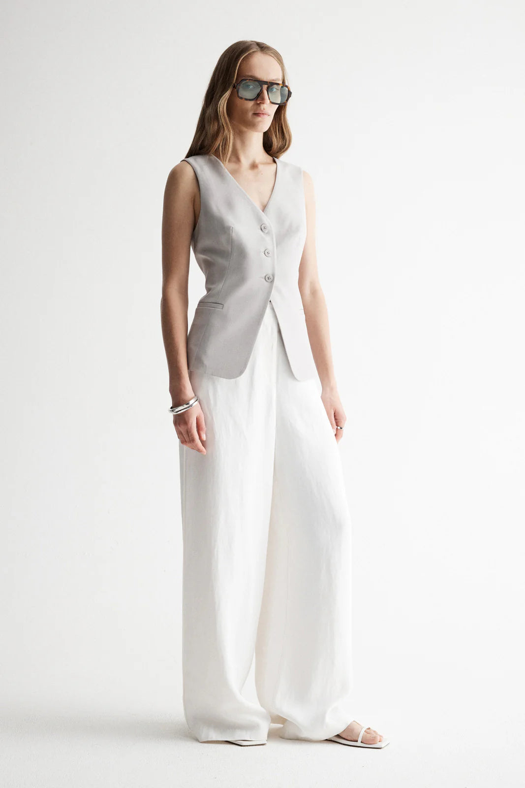 Elowen Vest - Silver
