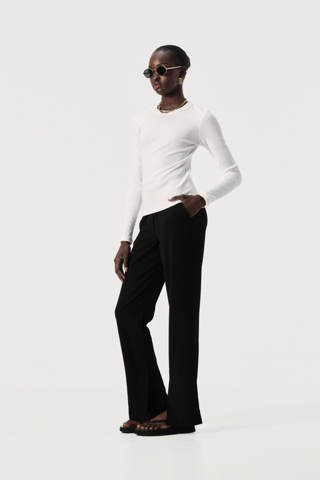 Nola LS Top - White