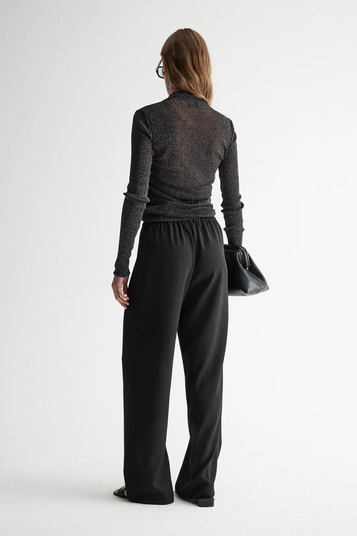 Elm Top - Black Lurex