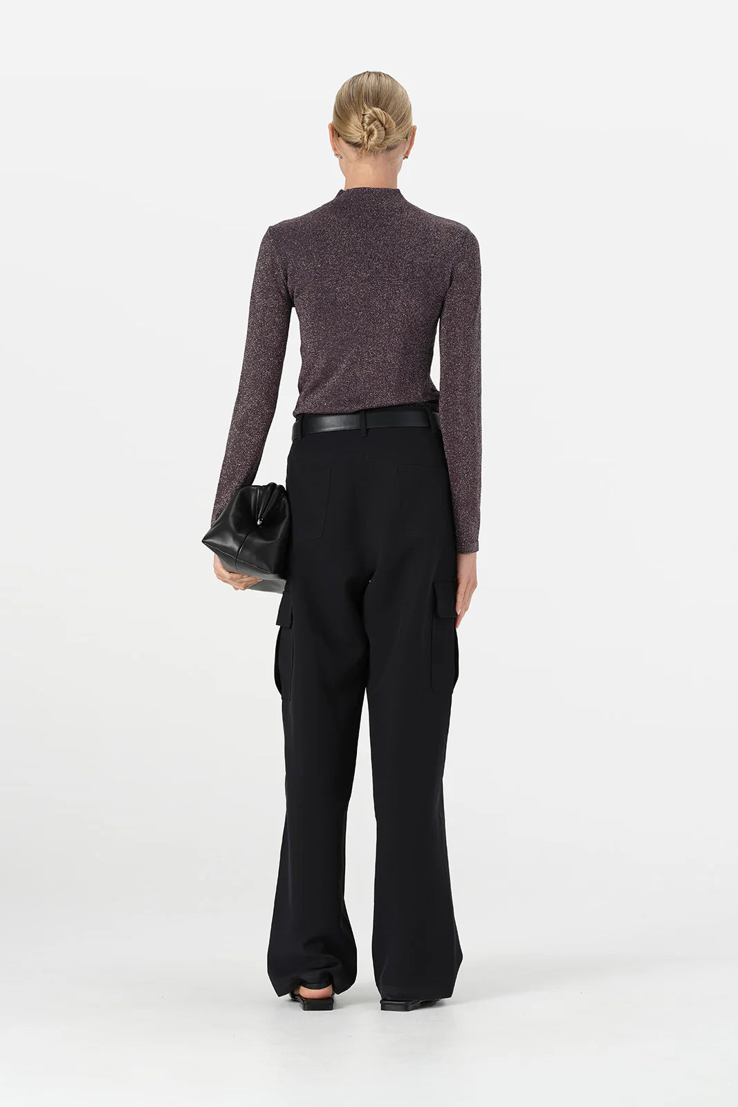 Thelma Knit Top - Midnight Lurex