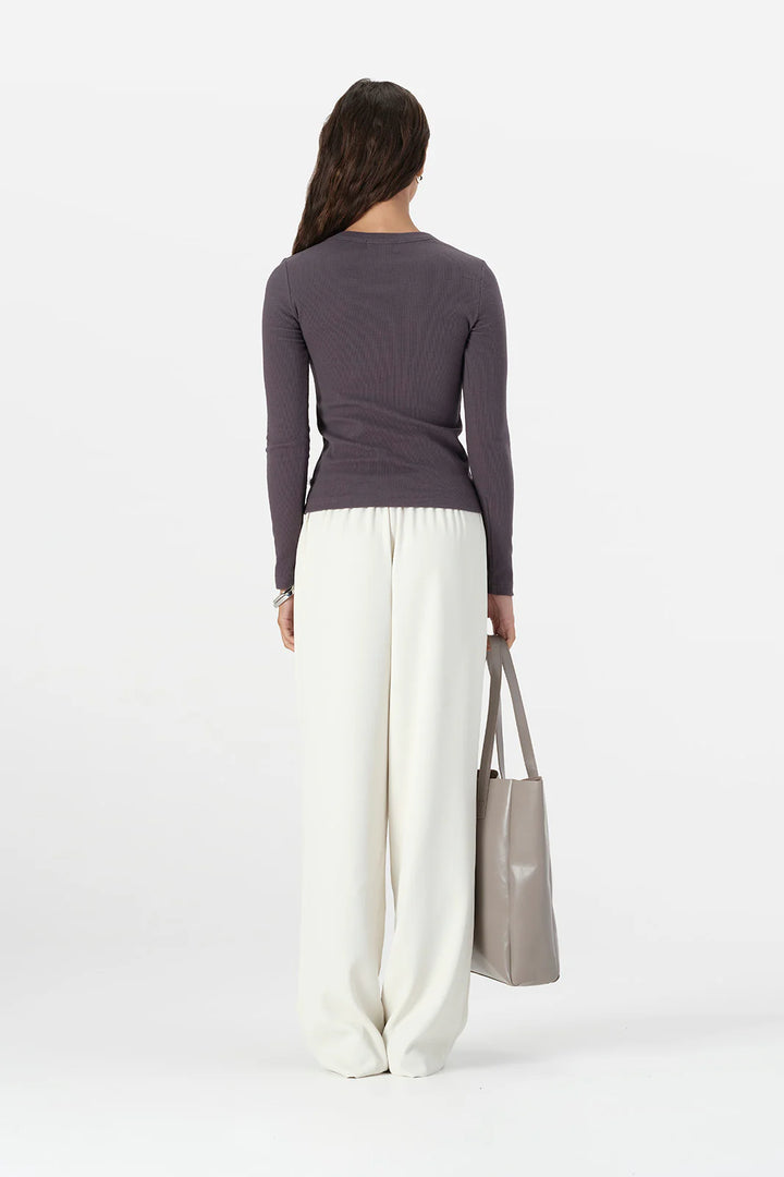 Nola Long Sleeve Top - Slate