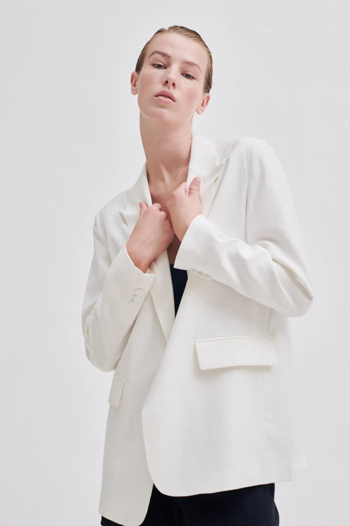 Disa Tailored Blazer - Bright White