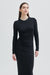 Chic Fitted Longline Dress - Black