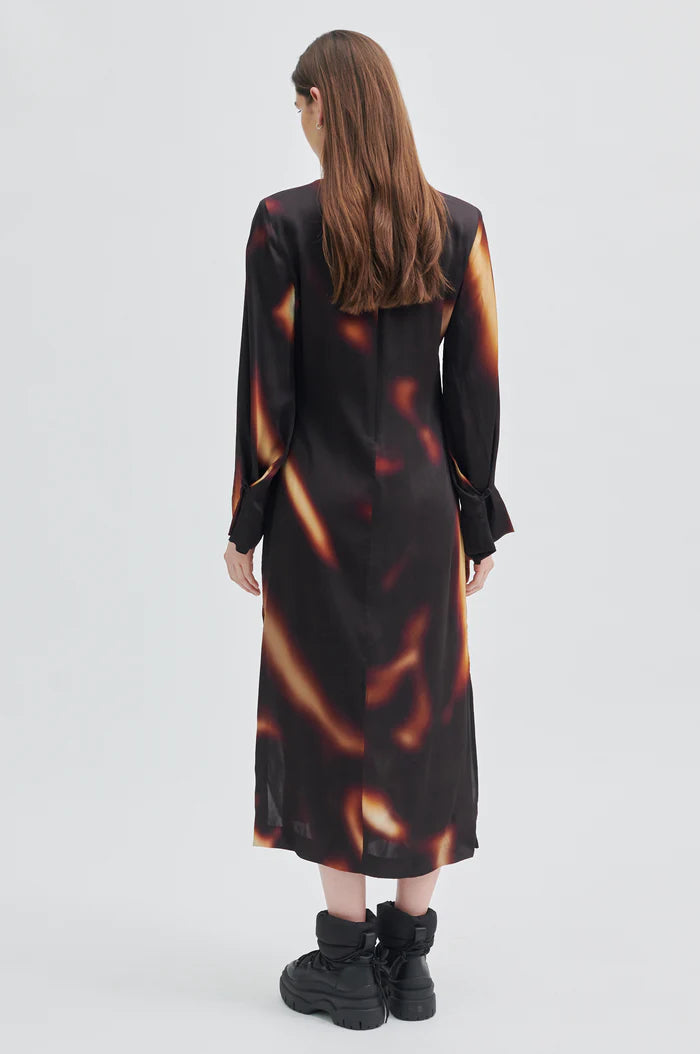 Glowing Dress - Printed Black
