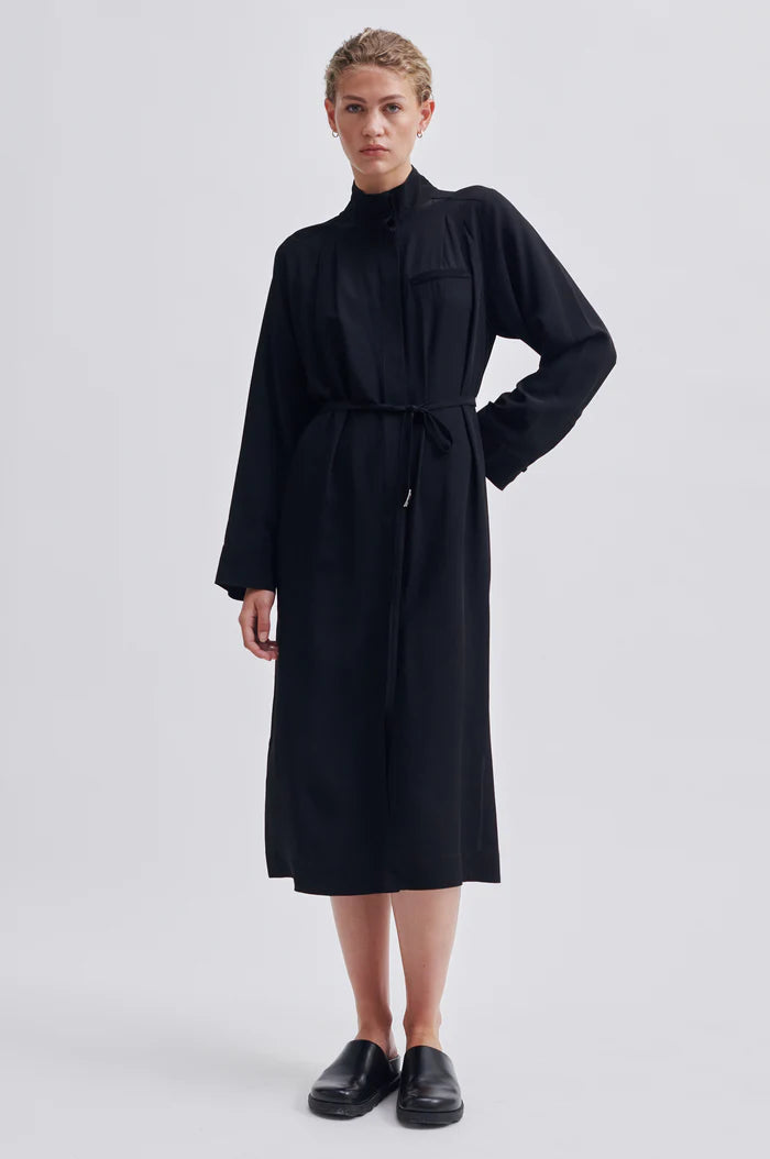 Cibelle Tie Front Dress - Black