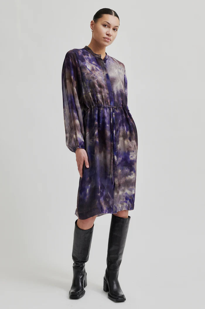 Blurry Shirt Dress - Daybreak