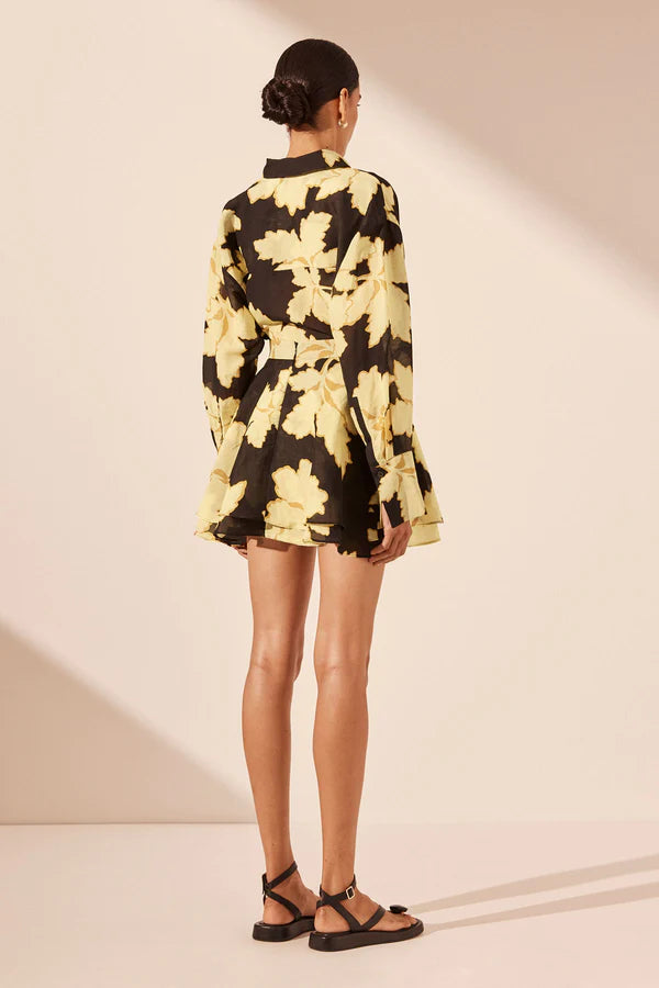 Lucia Circular Mini Skirt - Lemonade/Multi