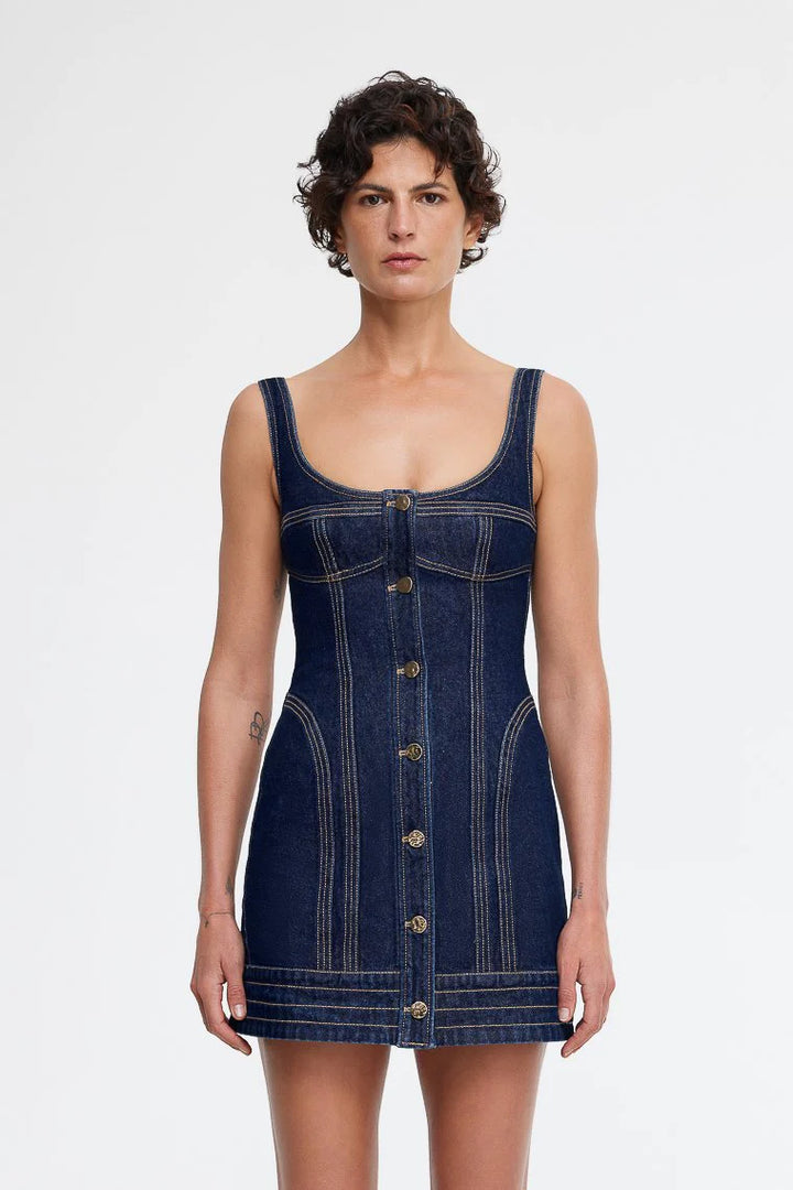 Valleybrook Mini Dress - Dark Indigo