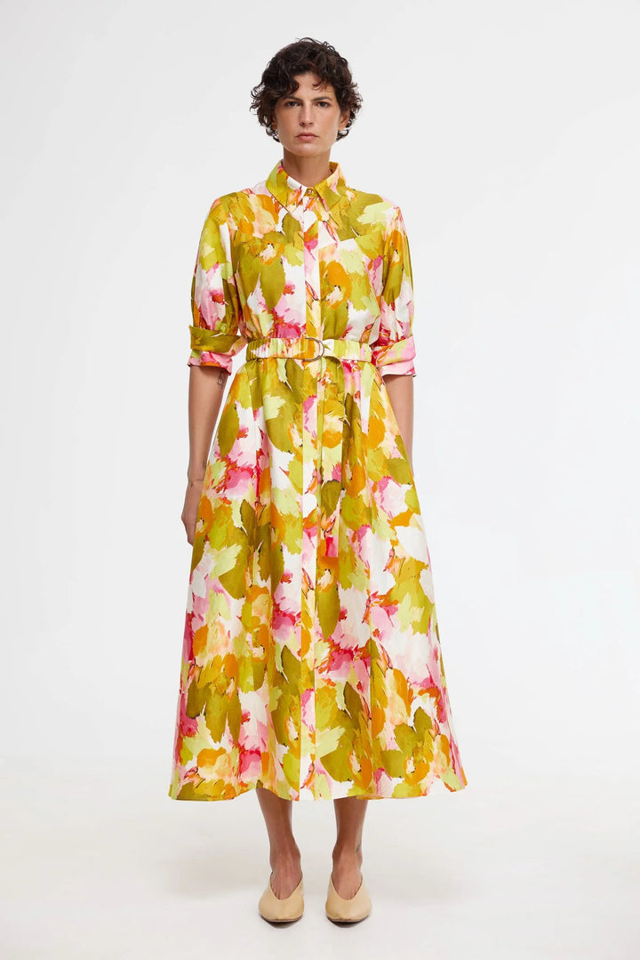 Pickett Midi Dress - Camelia Posy