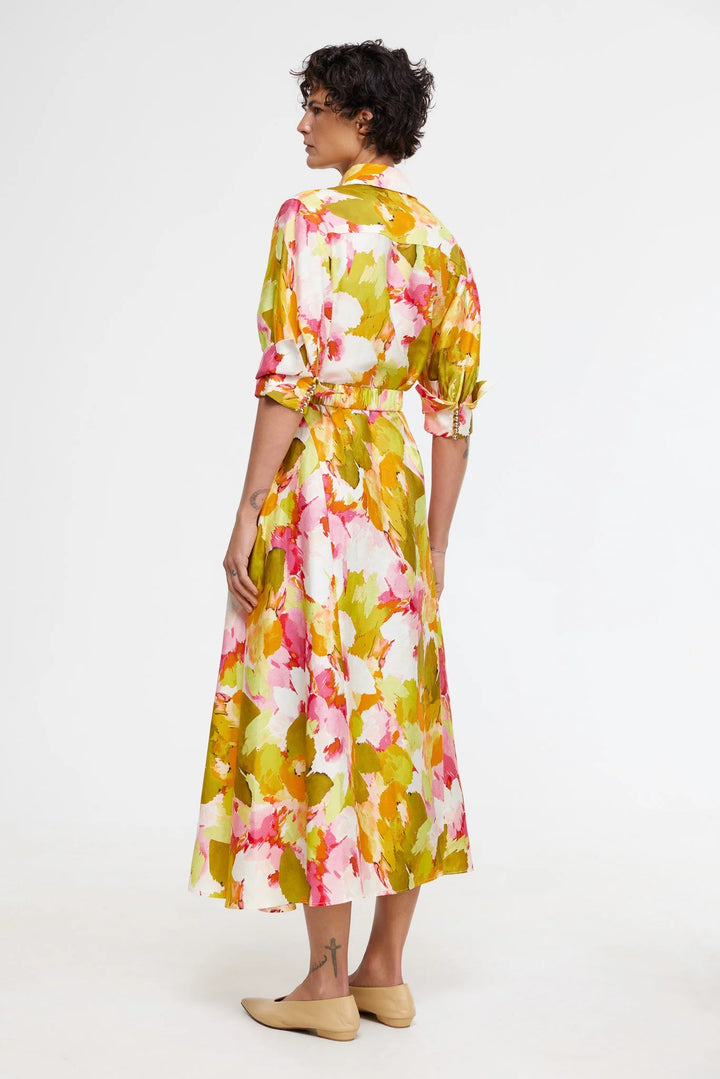 Pickett Midi Dress - Camelia Posy