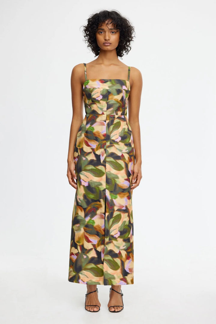 Elmstead Midi Dress - Emerald Bouquet