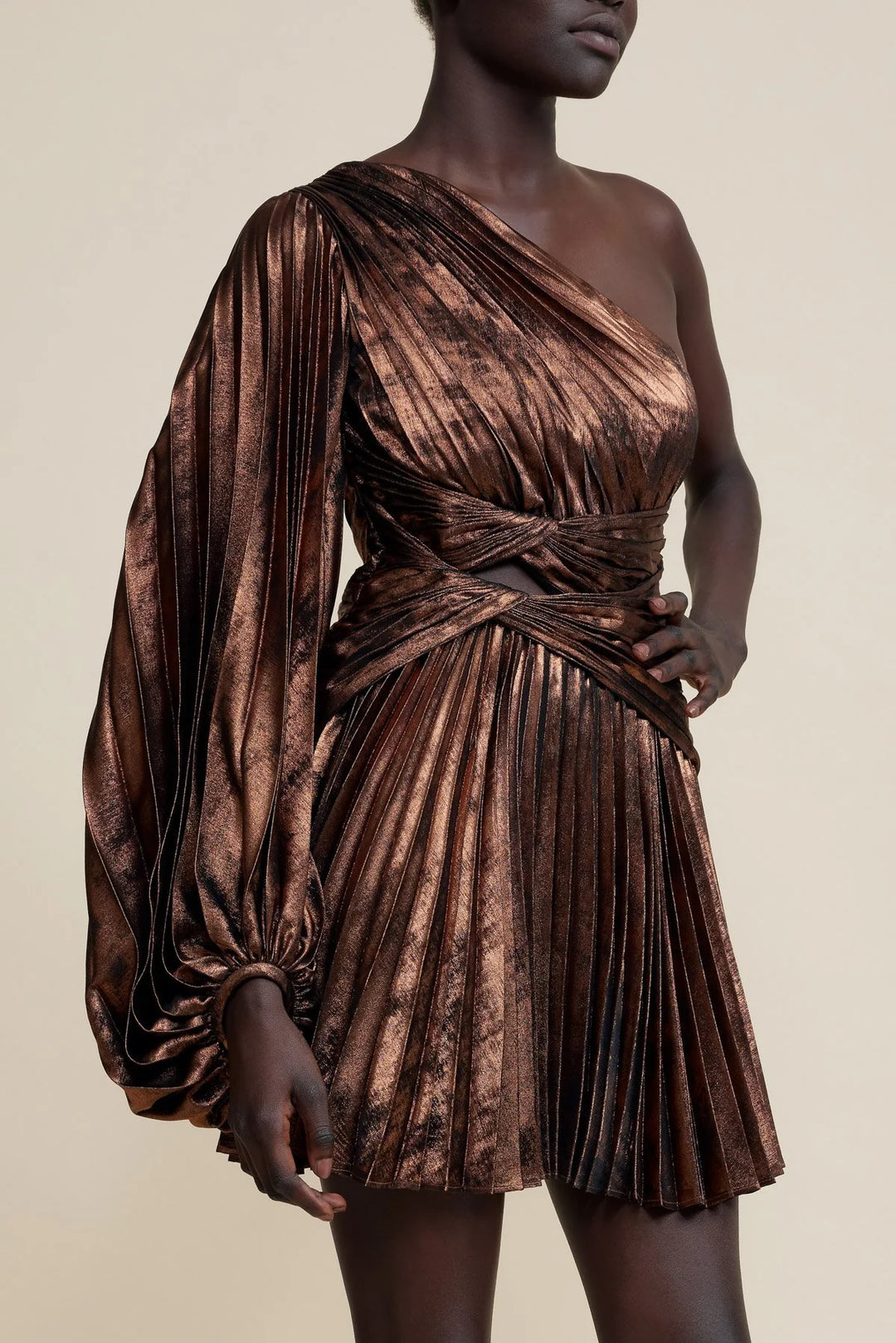 Auroa Mini Dress - Bronze