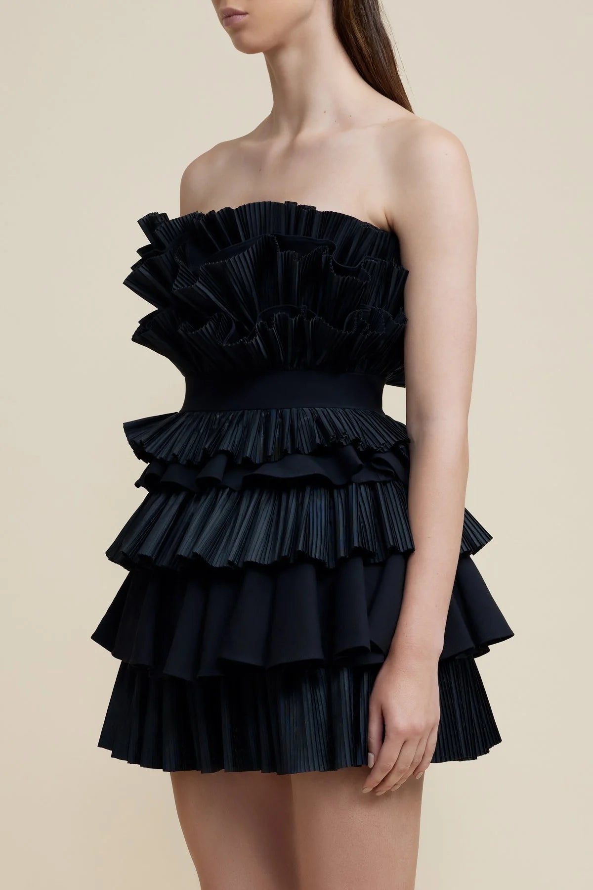 Elsher Mini Dress - Black
