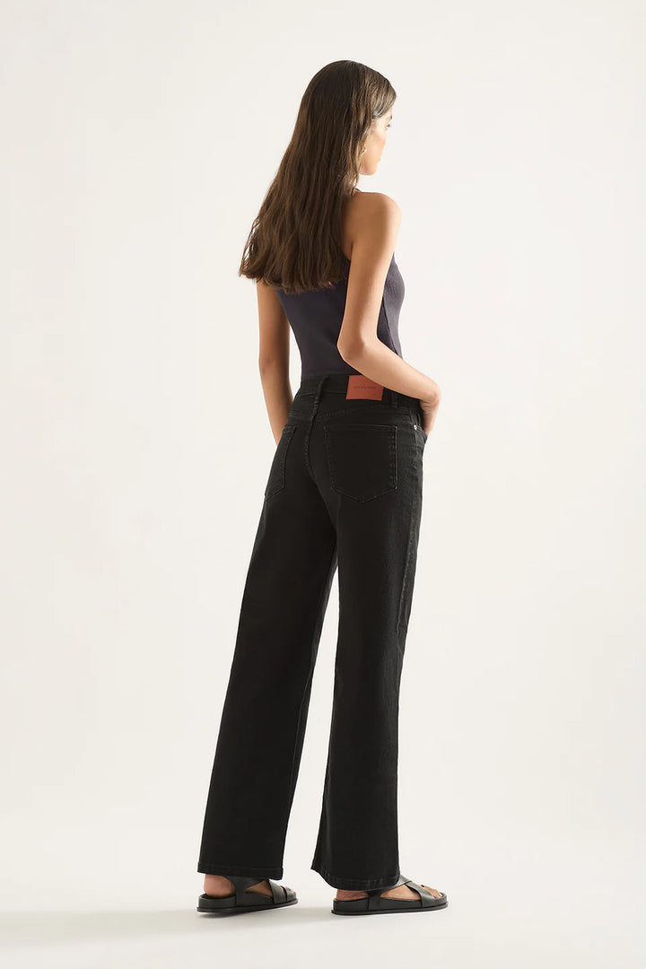 Mia Wide Leg Jean - Black