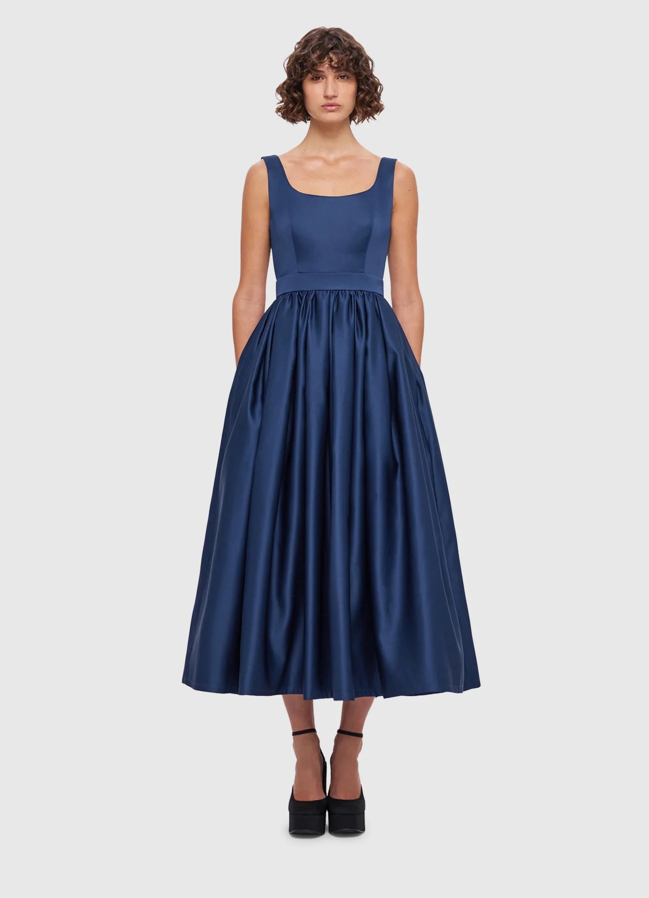 Colleen Midi Dress - Navy