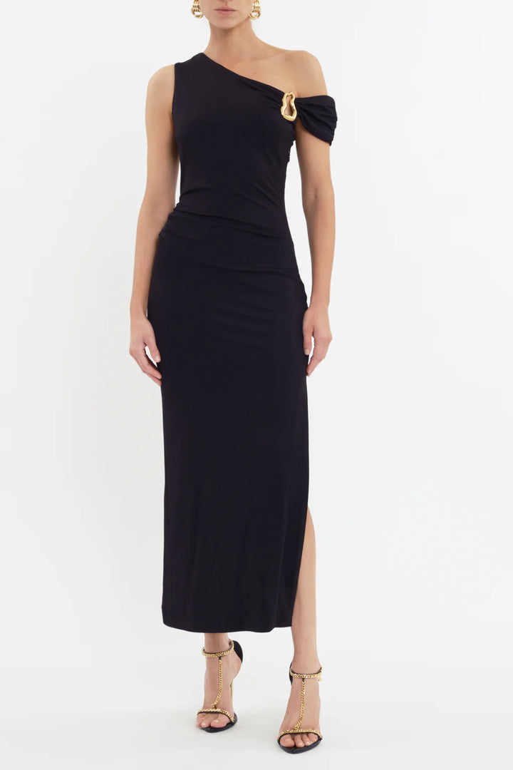 Domenica Midi Dress - Black