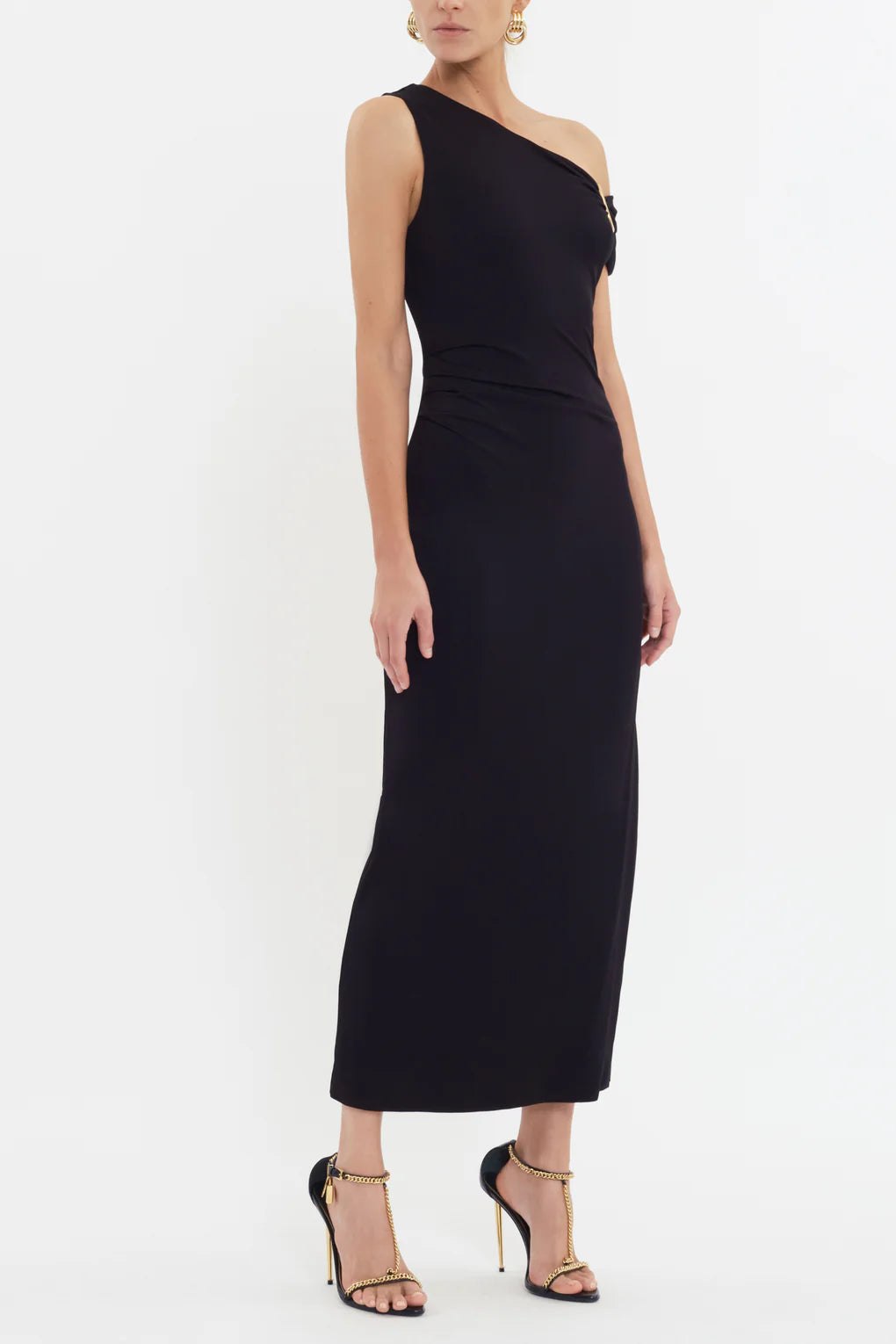 Domenica Midi Dress - Black
