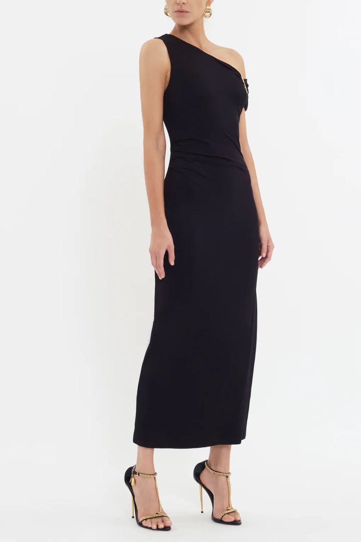 Domenica Midi Dress - Black