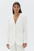 Daphne Linen Blazer - Antique White