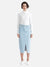Winnie Cross Over Maxi Skirt - Summer Blue