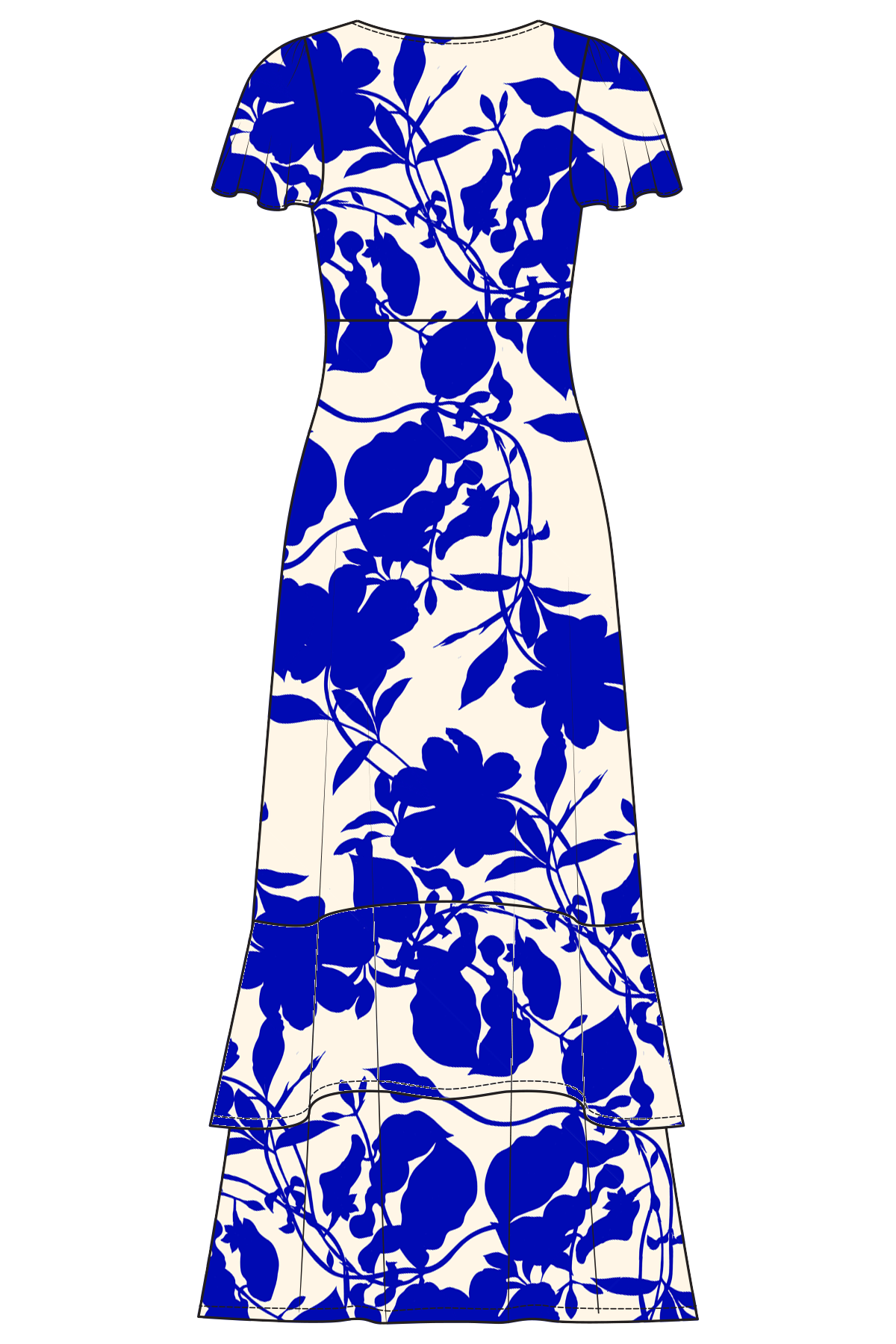 Esperanza Midi Dress - Termini Floral Blue