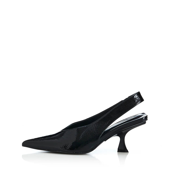 Frankie - Black Crinkle Patent
