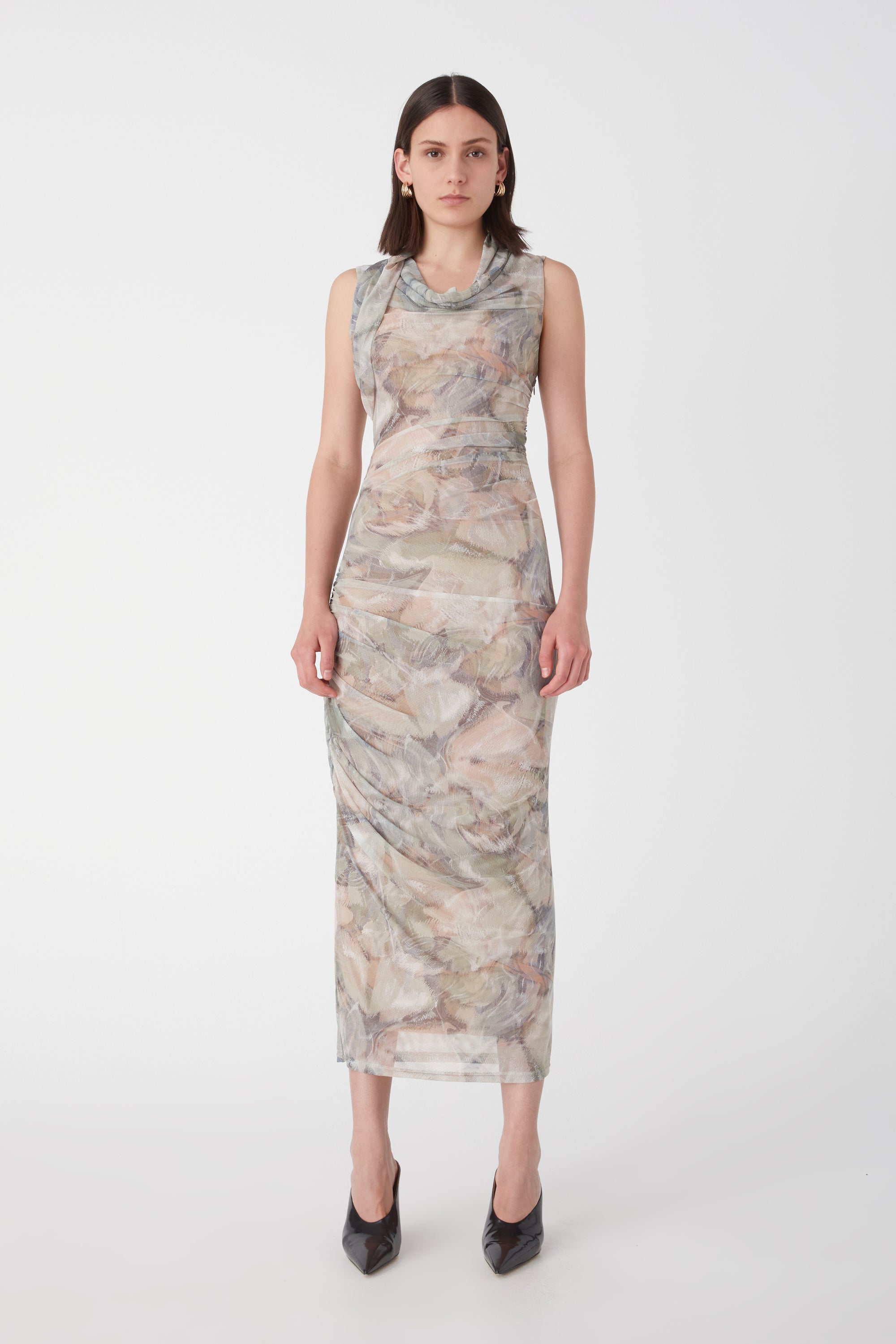 Breslin Dress - Dream Print/Lemongrass
