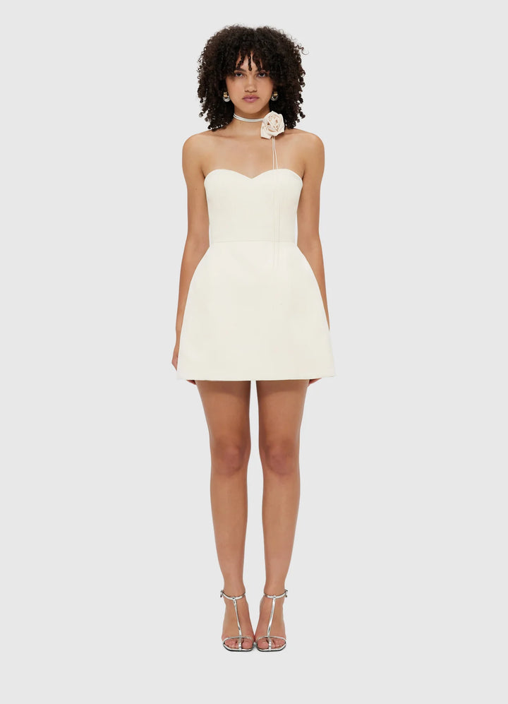 Rosalie Bustier Mini Dress - Vanilla
