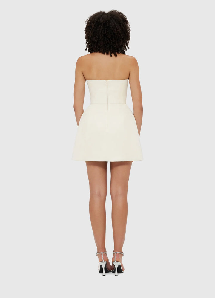 Rosalie Bustier Mini Dress - Vanilla